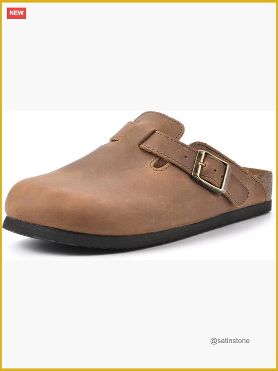 Shoes - Faux Shearling Lining Contoured Footbed Slip-On Mule Clog